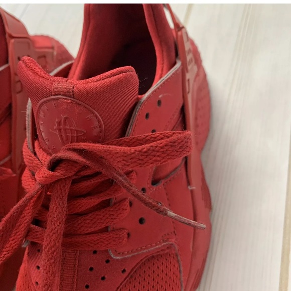 Nike Youth Air Huarache 'Triple Red' Sneakers